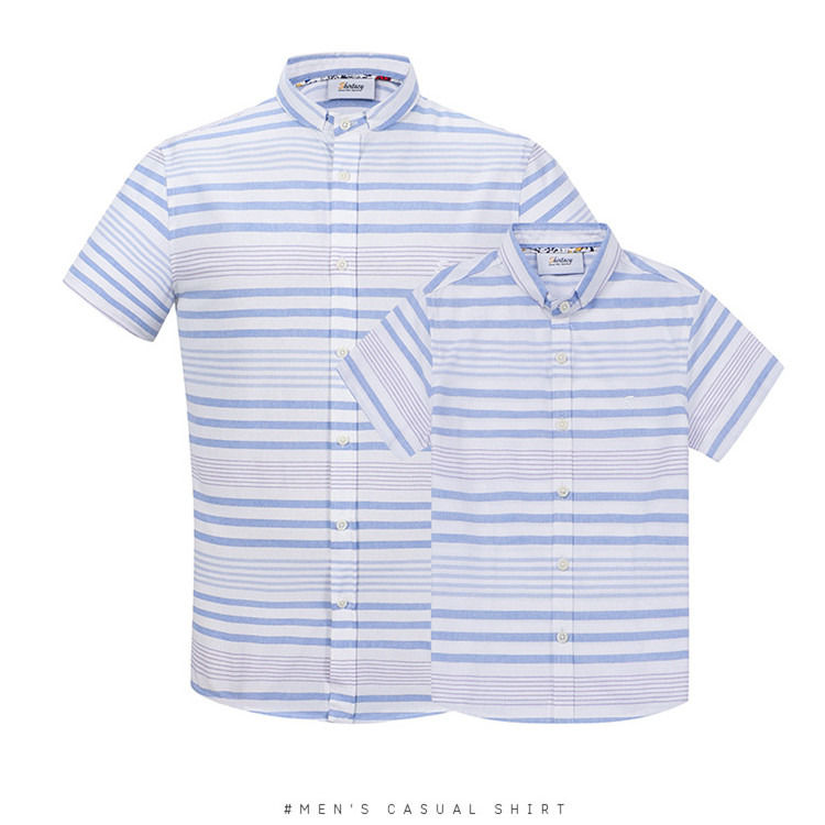 Anti-pilling Custom Logo Button Up Short Sleeve 100% Cotton Kids Shirt Boys Shirt
