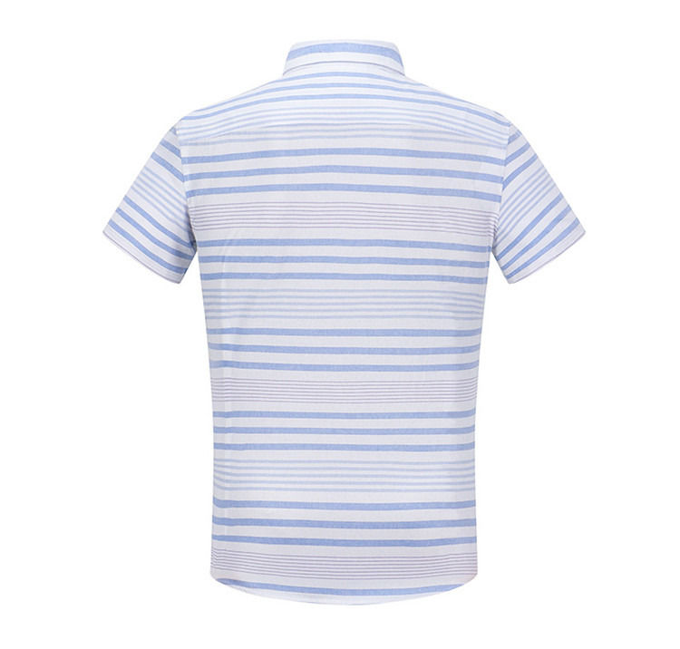 Anti-pilling Custom Logo Button Up Short Sleeve 100% Cotton Kids Shirt Boys Shirt