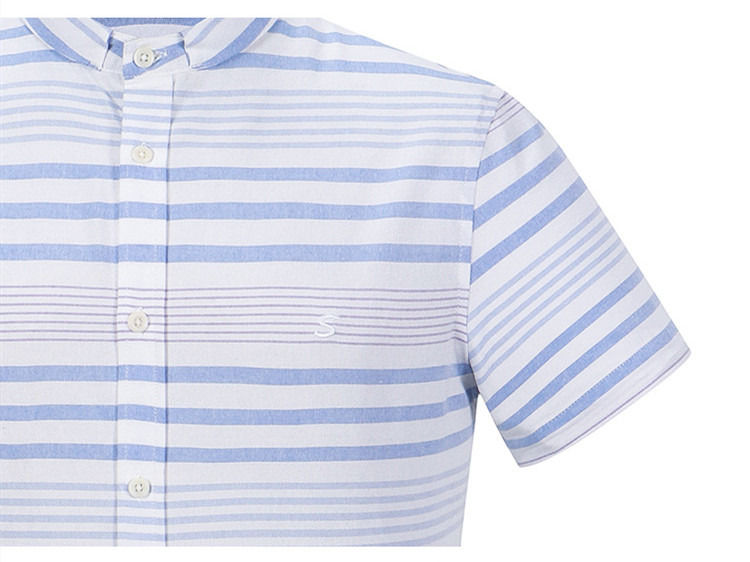 Anti-pilling Custom Logo Button Up Short Sleeve 100% Cotton Kids Shirt Boys Shirt