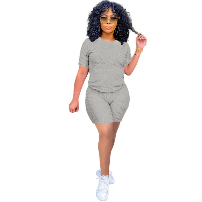 2021 antibacterial good quality 2 pieces set yoga shirt shorts jogger shorts tracksuit tops sportswear