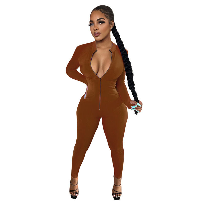 New Antibacterial Drop Spring One-Piece Set Teams Sportswear Tracksuit Long Sleeve Zipper Pants Overalls