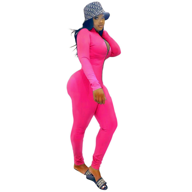 New Antibacterial Drop Spring One-Piece Set Teams Sportswear Tracksuit Long Sleeve Zipper Pants Overalls