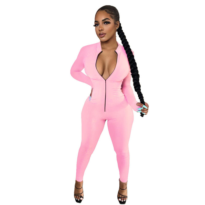 New Antibacterial Drop Spring One-Piece Set Teams Sportswear Tracksuit Long Sleeve Zipper Pants Overalls