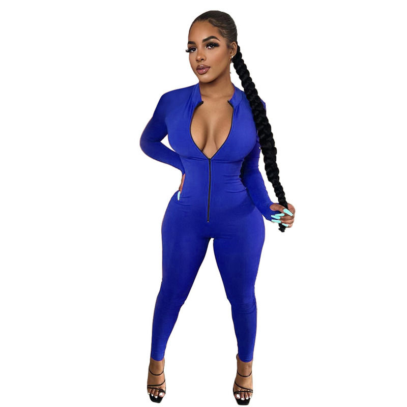 New Antibacterial Drop Spring One-Piece Set Teams Sportswear Tracksuit Long Sleeve Zipper Pants Overalls