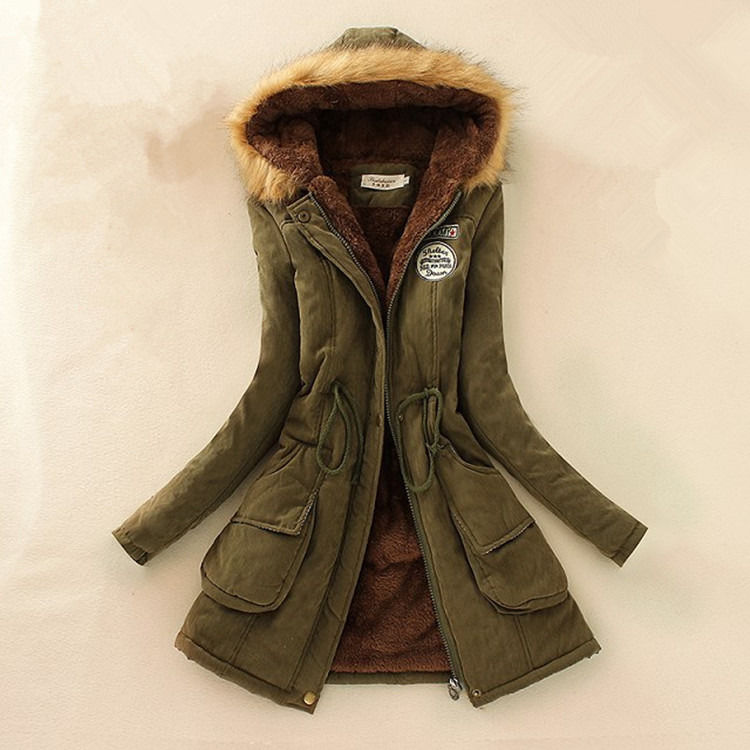 2019 Winter Jacket Women Breathable Casual Thick Parka Jacket With Warm Wool Lining Fur Collar